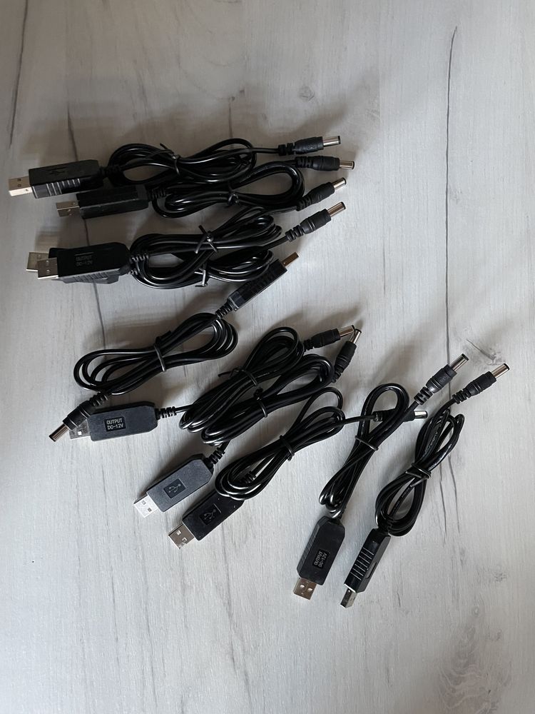 Кабель для роутера USB від Повер банка 5V-12V