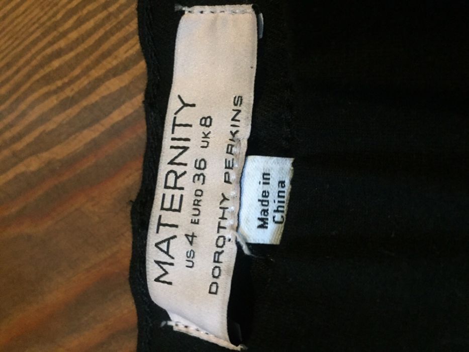 Czarne spodenki, ciążowe szorty NOWE basic Dorothy Perkins S 36
