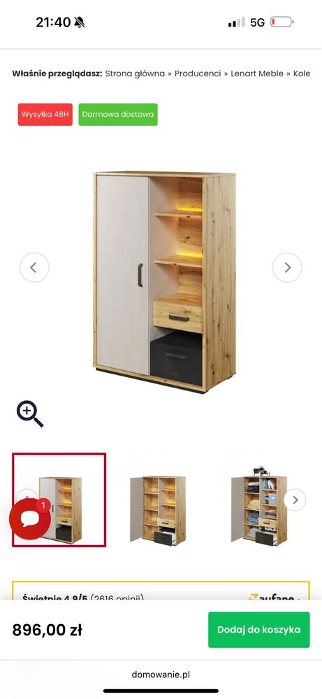 Komplet mebli Qubic