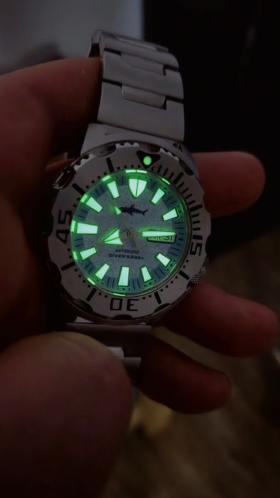 Zegarek automatyczny Heimdallr Sharkey v2 klon Seiko Monster