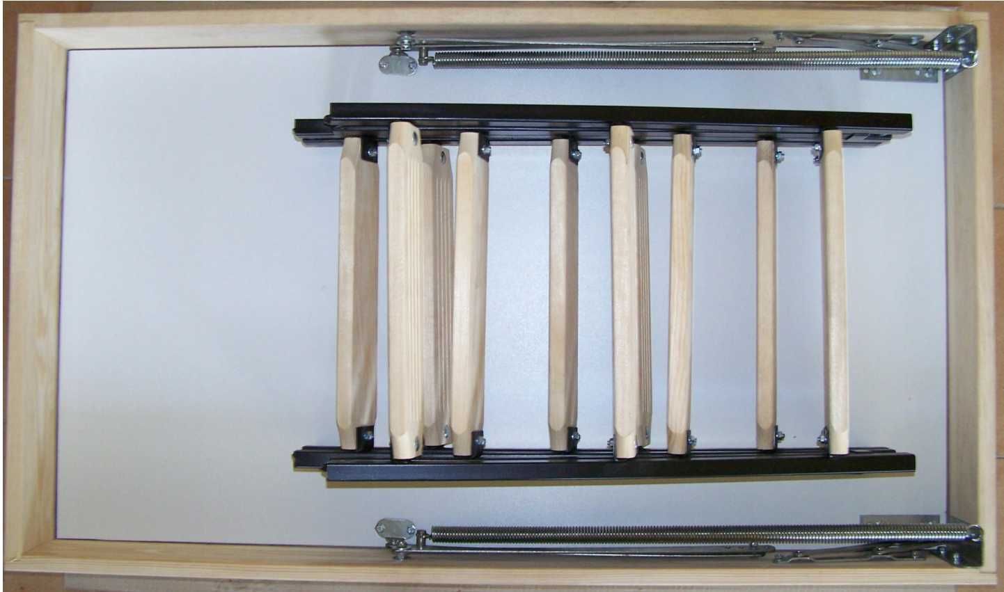 Schody strychowe ocieplane Termo metalowo-drewniane 70x110 gr. 53mm