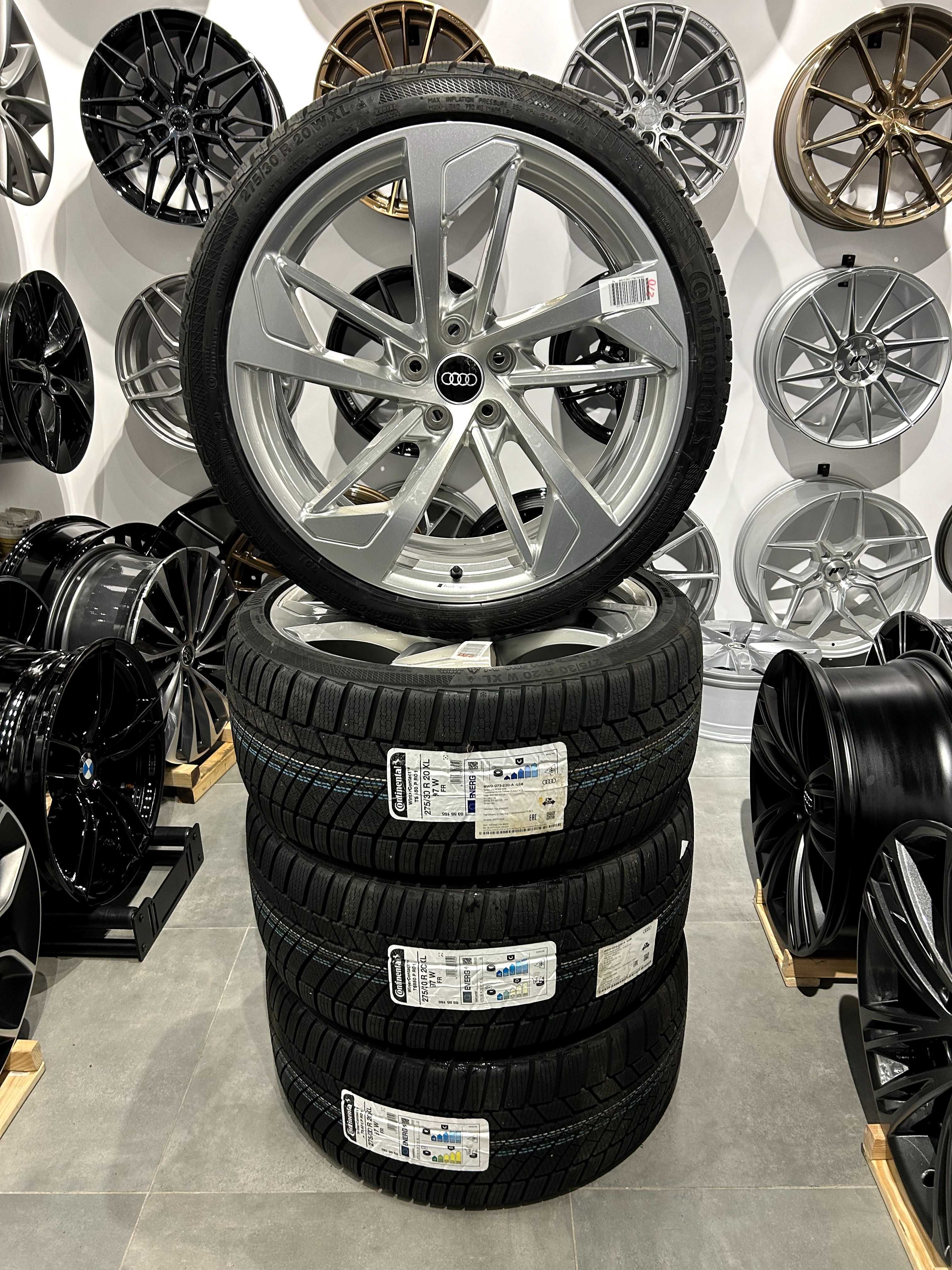 Oryginalne koła zimowe 20 5x112 ET26 Audi RS4 B9 RS5 F5 275/30R20 Cont