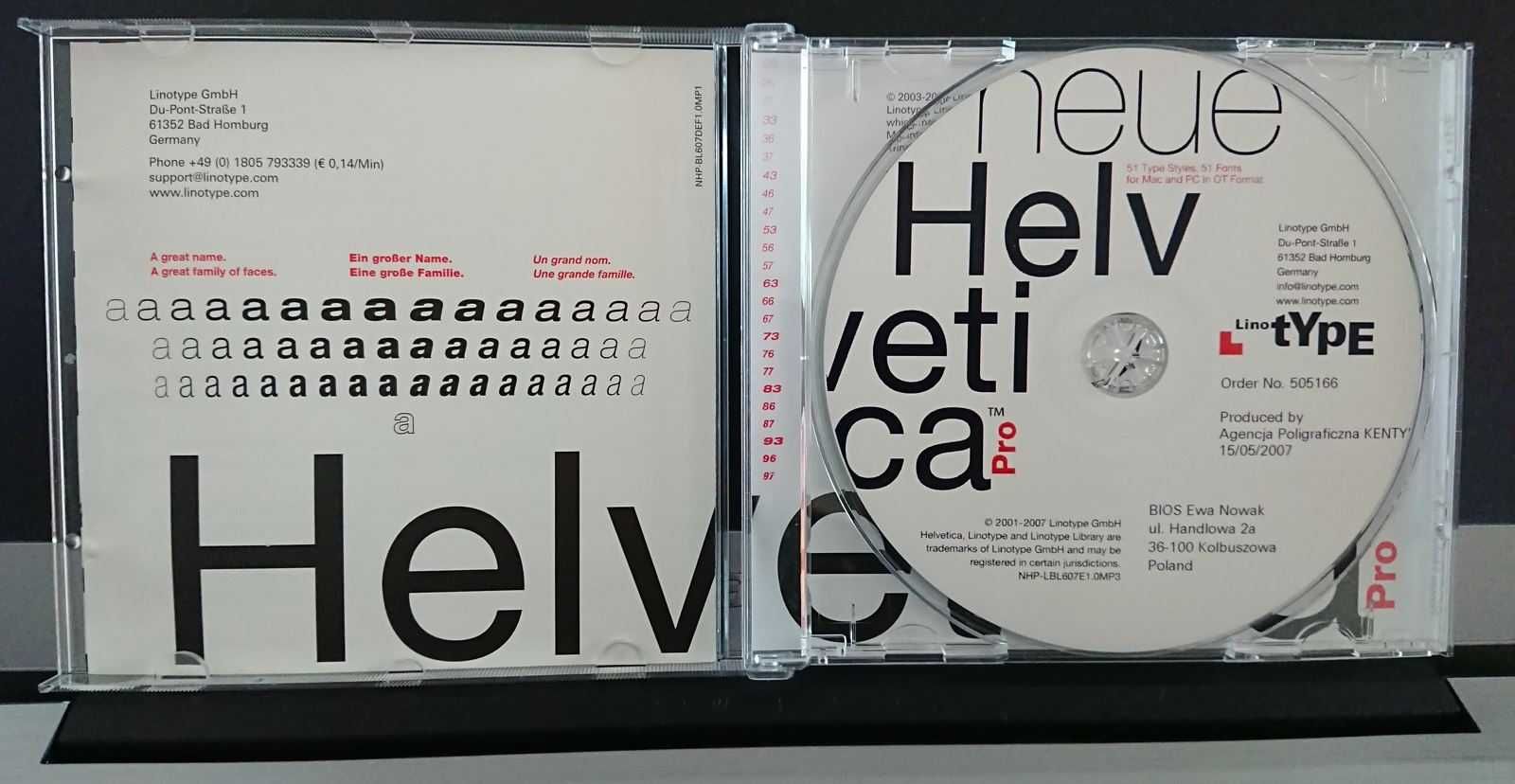 51 fontów Helvetica Neue  Pro Font Family PL dla 5 stanowisk- okazja!
