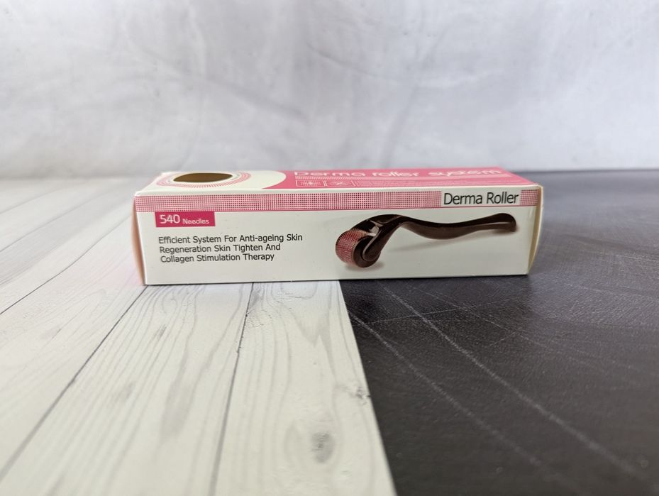 Мезороллер,Масажер для обличчя derma roller 540 голок, 0.25 мм