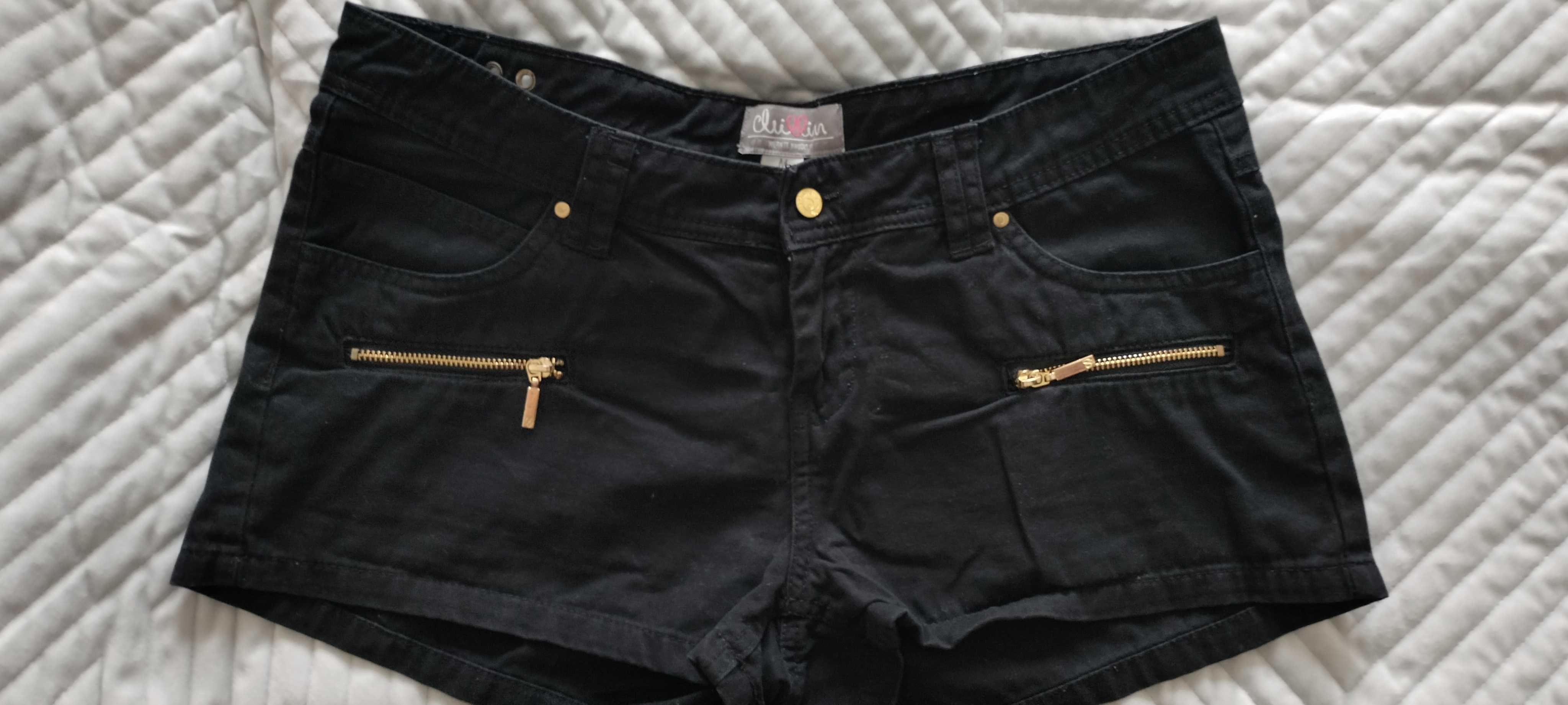Spodenki, szorty jeansowe czarne M