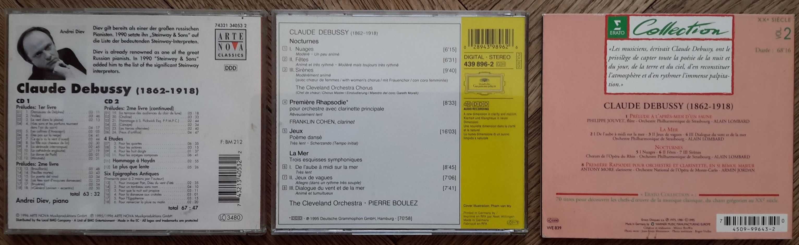 Claude Debussy na płytach CD