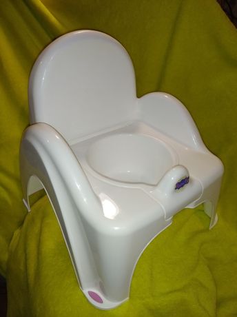 Горшок кресло детский пластиковый белый