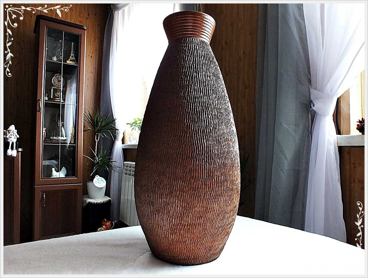 Duży wazon podłogowy gliniany / ceramika Waza 48cm Wysoki