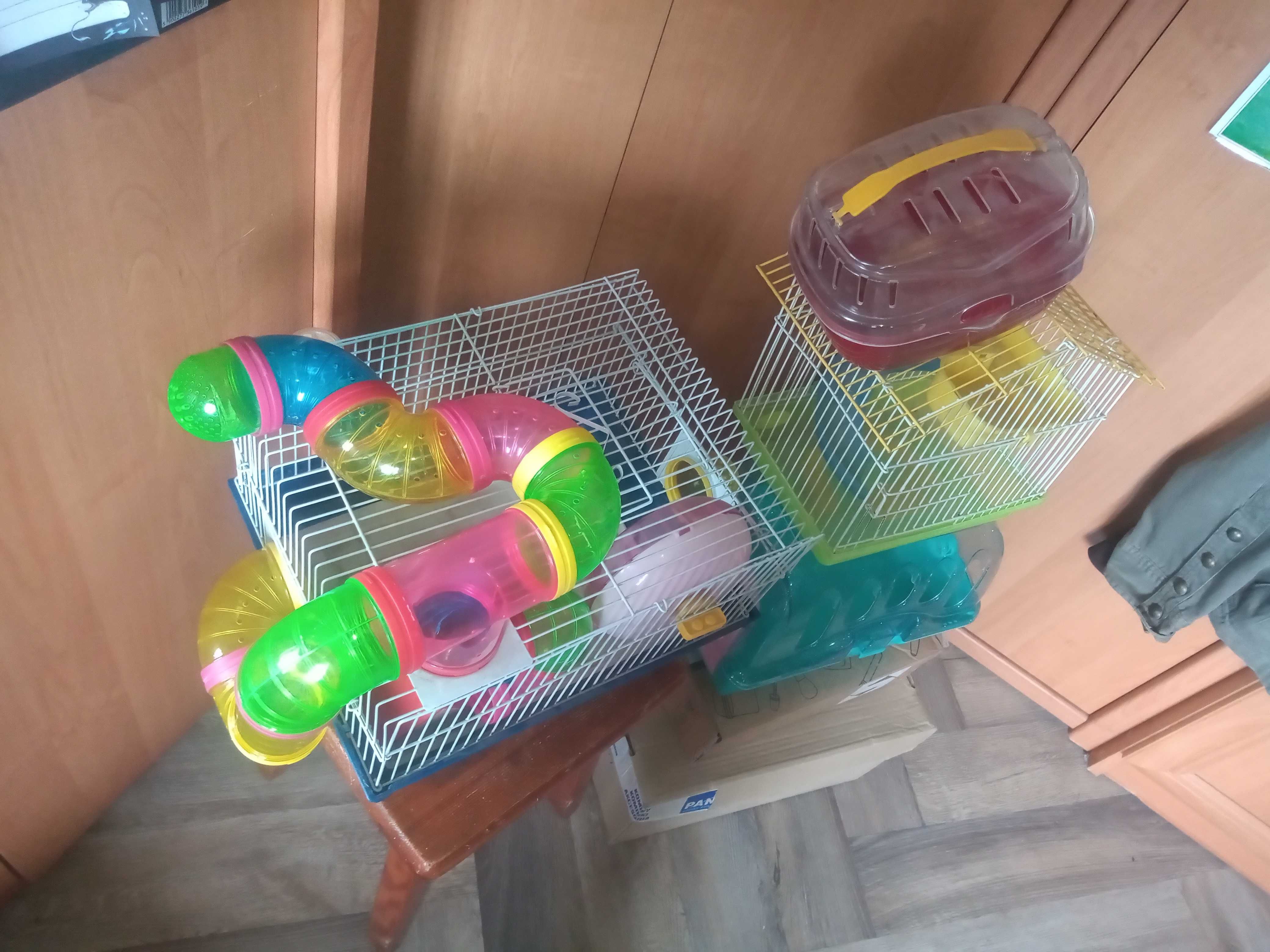 klatka, transporter na chomika myszki