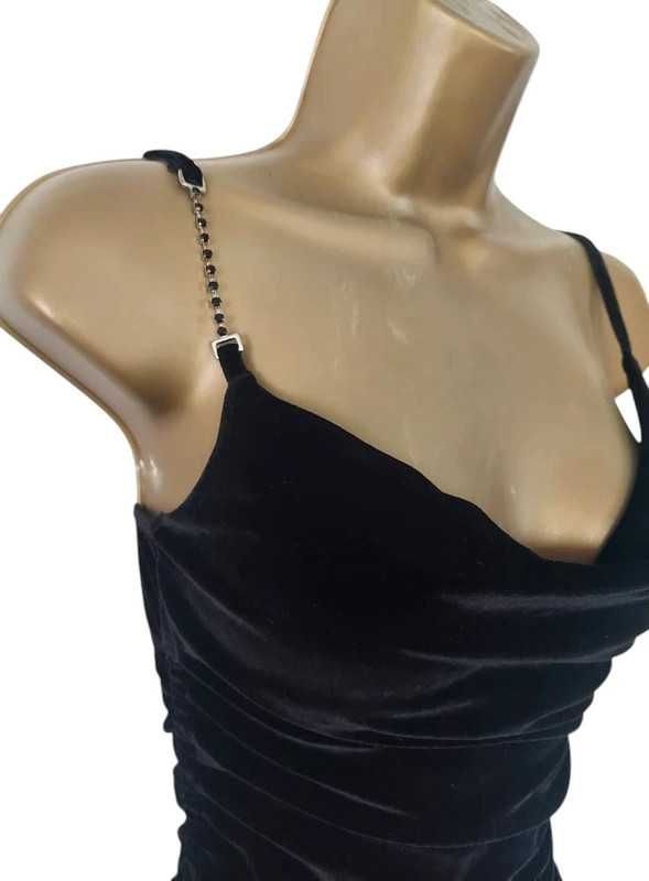 Bay aksamitny top vintage 34