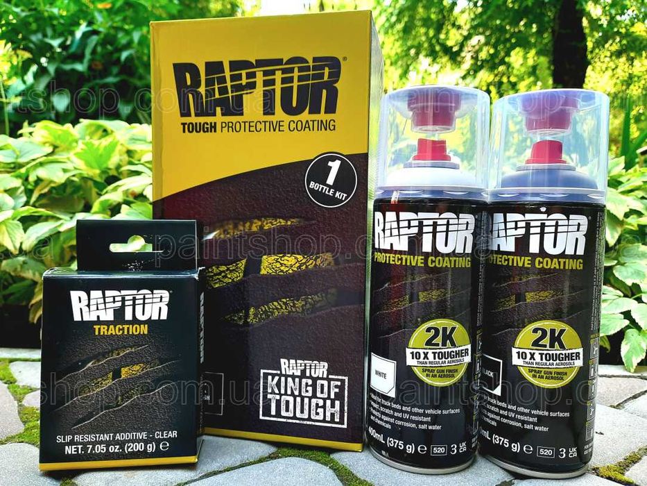 Покриття RAPTOR U-POL: антикор, 2К фарба, TRACTION, набір, авто