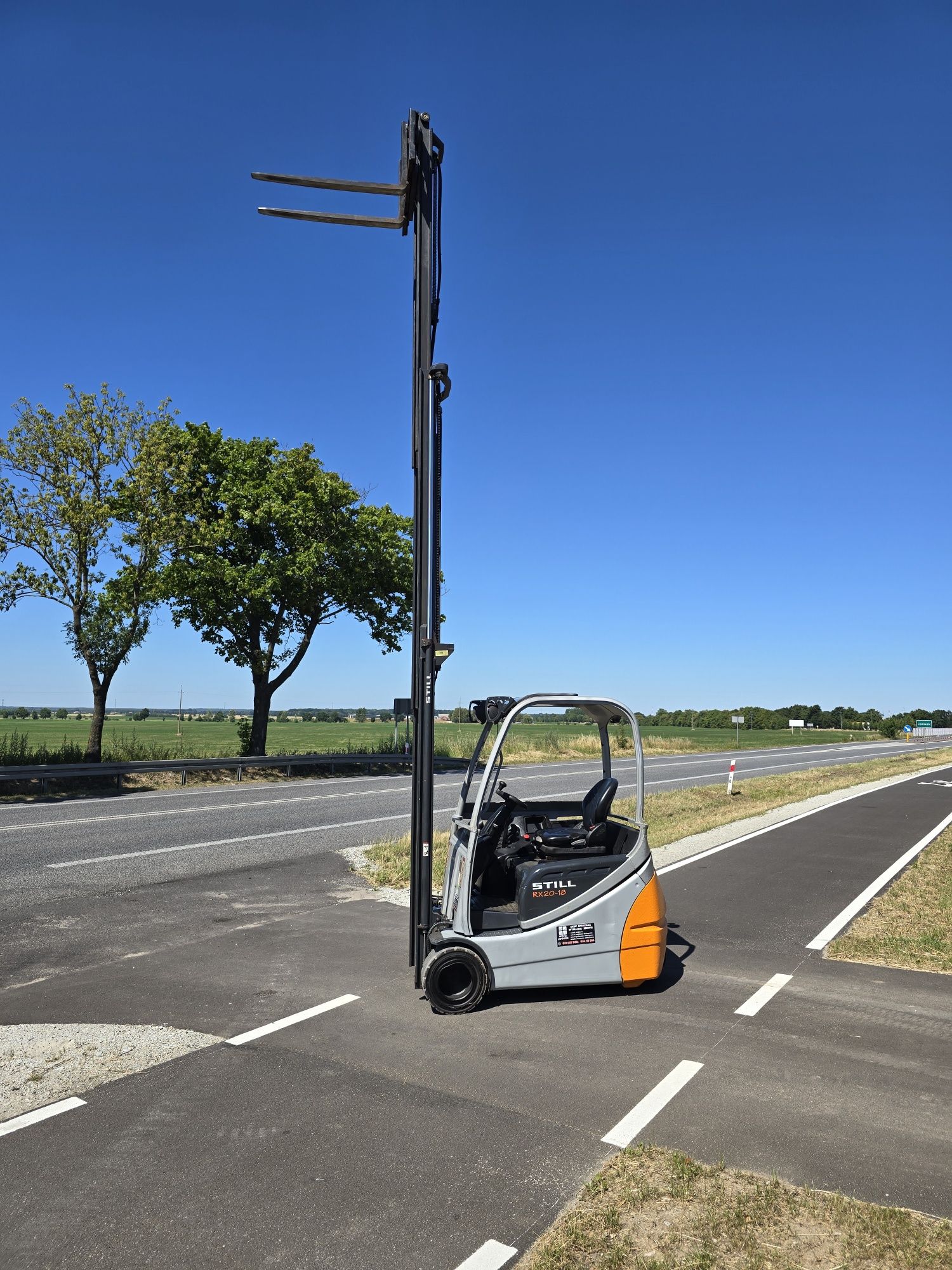 Wózek widłowy elektryczny triplex Still RX20-18 1.8t 6m 2012r widlak
