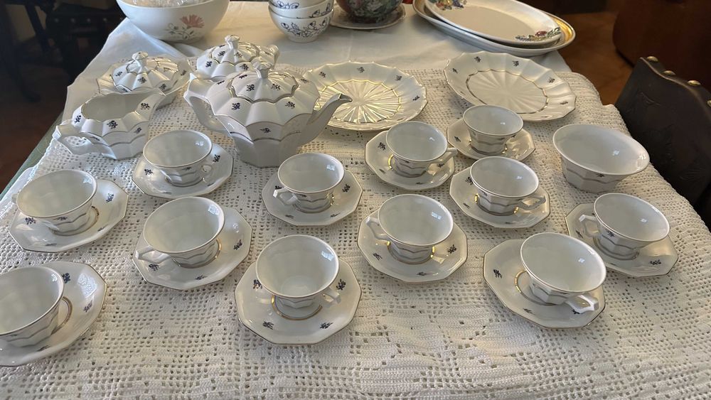 Serviço de chá Coimbra S.P. Portugal – Vintage, completo (12 pax)