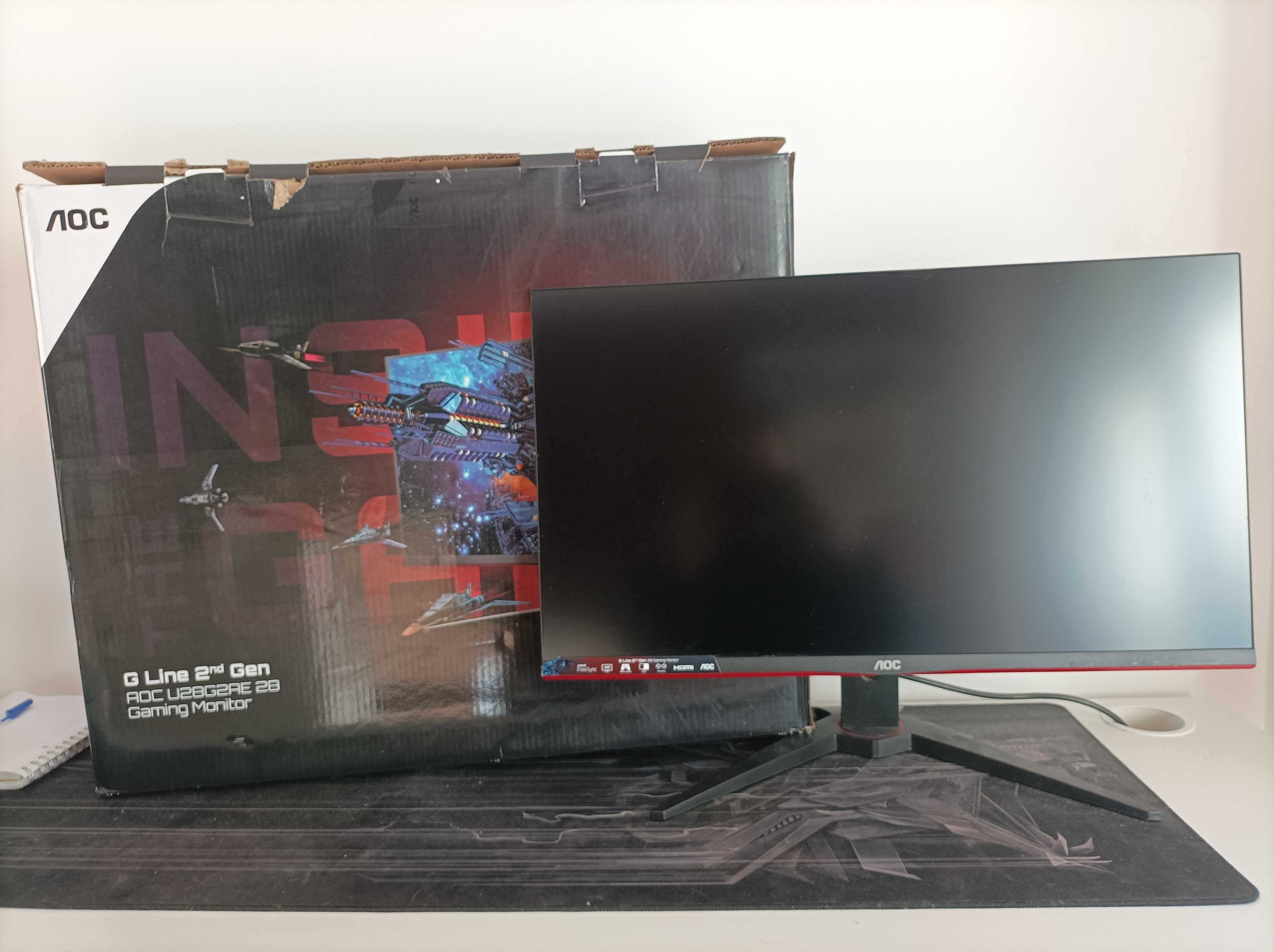 AOC Monitor Gaming U28G2AE - 4K, 28" UHD, 60Hz, 1 ms, IPS