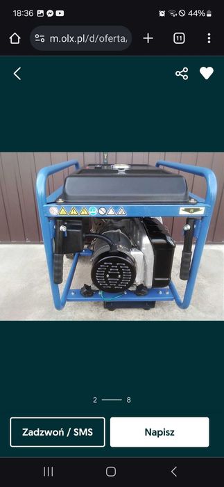 ENDRESS ESE 6000 DBS Agregat prądotwórczy 400V trójfazowy 5,5 /