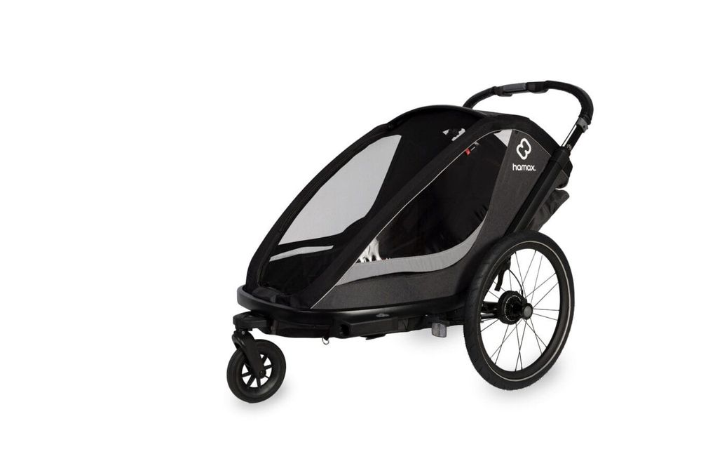 Hamax Cocoon TWO Grey/Black wózek podwójna przyczepka rowerowa