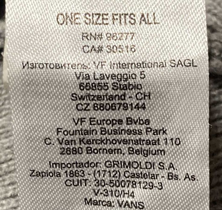 Шапка Vans Mn Milford Beanie Heather Grey.Оригинал.
