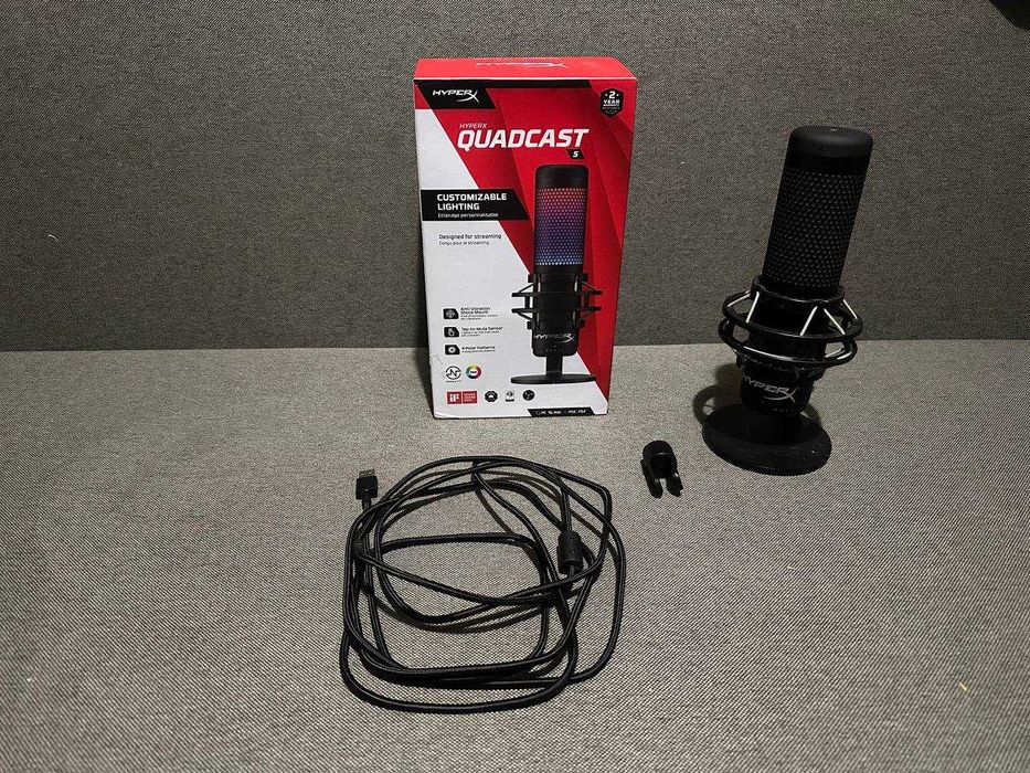 Мікрофон HyperX QuadCast S (HMIQ1S-XX-RG/G / 4P5P7AA)