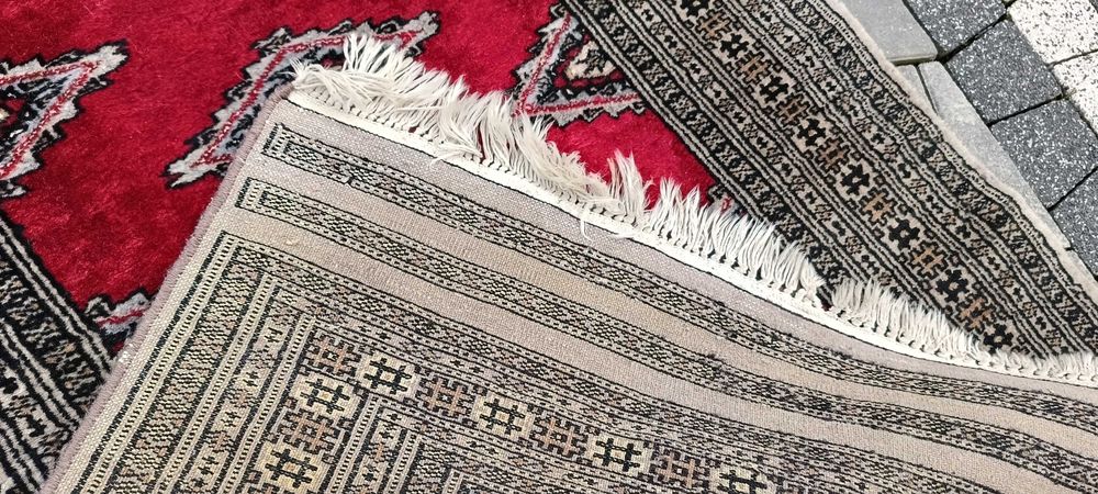 Buchara chodnik wełniany tkany ręcznie 312 x 81 cm wełna dywan perski