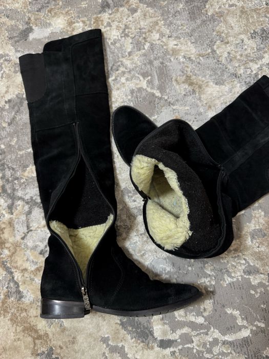 Натуральні замшеві зимові чоботи