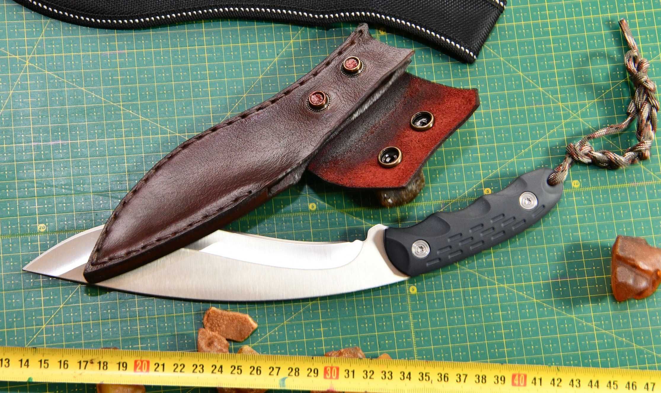 Kukri TG1,nóż SABER K-701 POKROWIEC SKÓRA naturalna