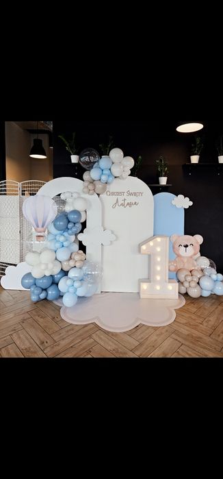 Ścianki balonowe na komunię, roczek, chrzest, 18, wesela, urodziny