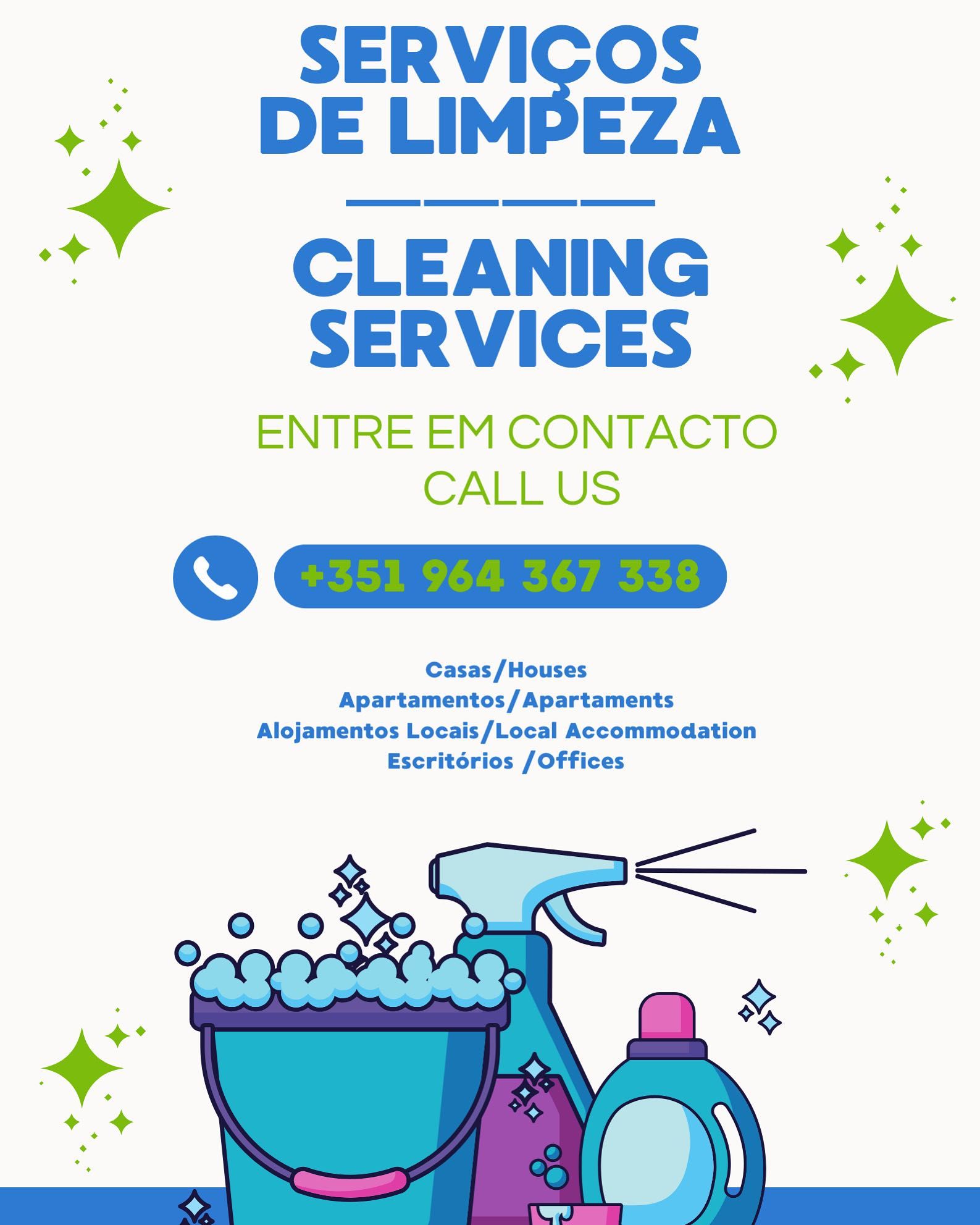 Serviços de Limpezas/ Cleaning Services