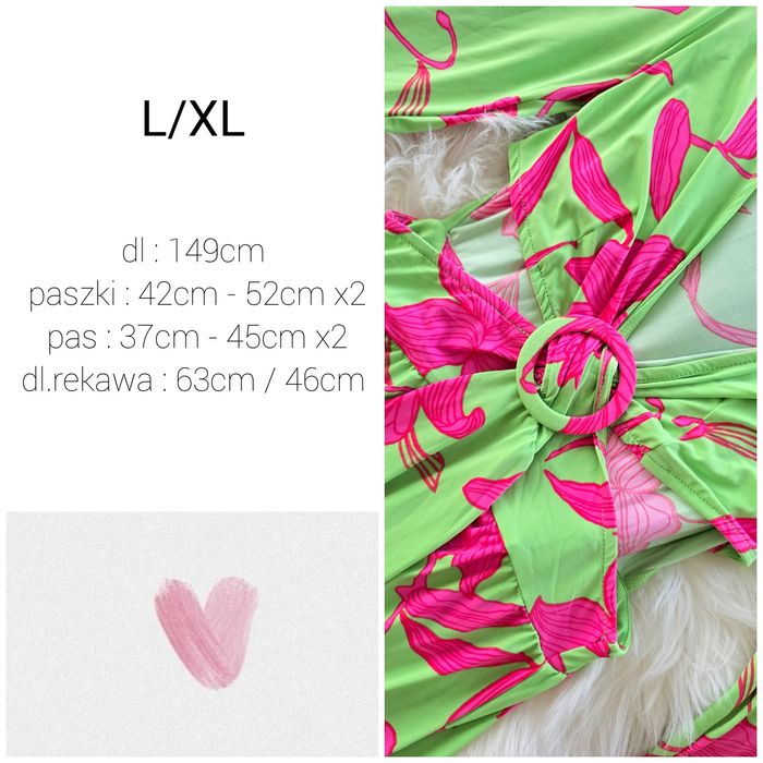 Sukienka maxi Soczyste kolory wycięcia