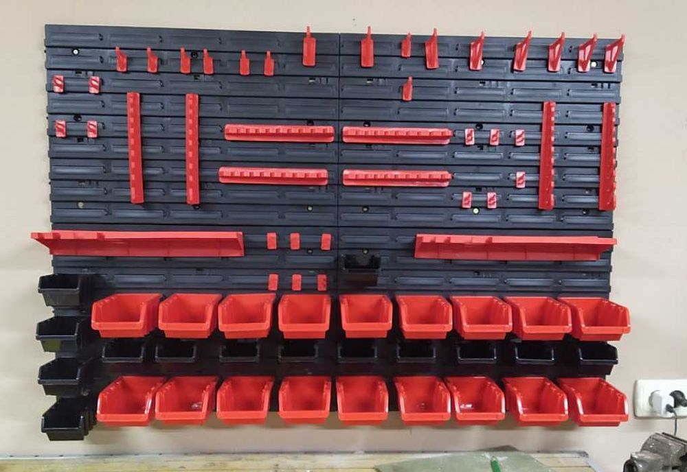 Панель для інструментів 115х39 + 7 контейнерів органайзер доска