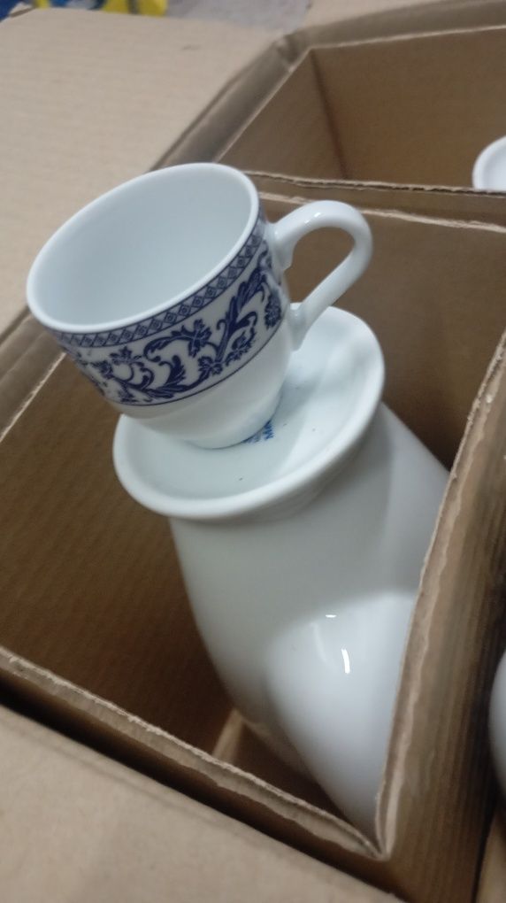 Serviço de café e chá porcelana fina