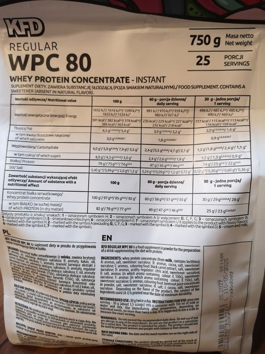 KFD Białko WPC 80 Regular 750 g