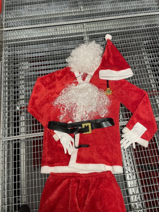 Strój/przebranie z pluszu Święty Mikołaj/Gwiazdor/Dziadek Mróz