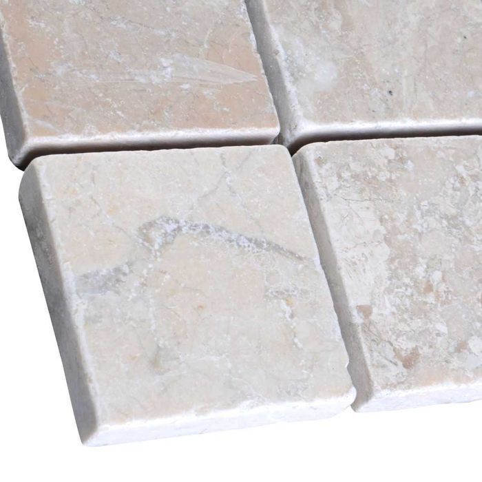 Mozaika marmurowa Queen Beige bębnowany 30,5x30,5x1 cm 2,5 cm lub 4,8