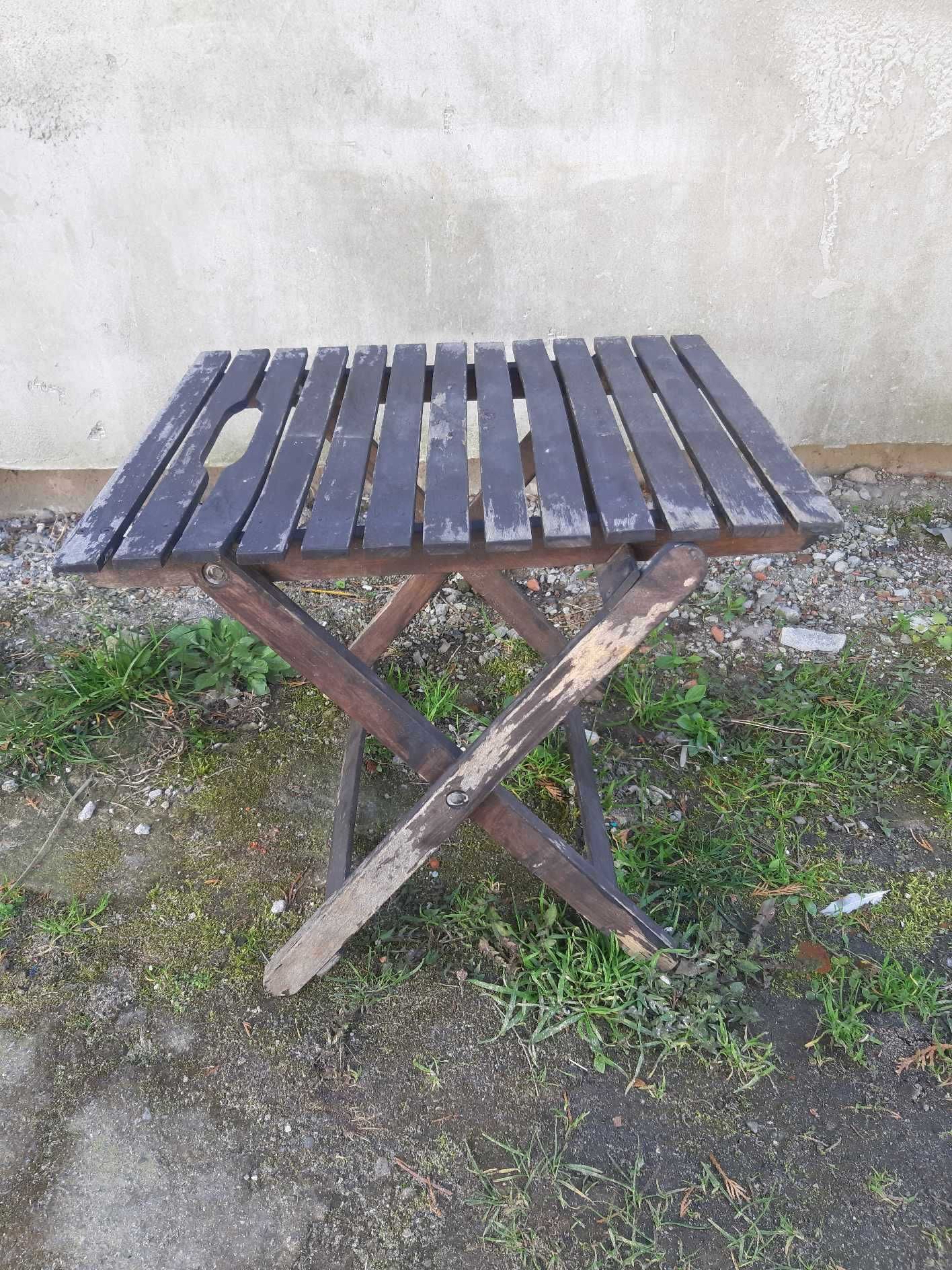 Krzesło składane Viking drewniane do odświeżenia
