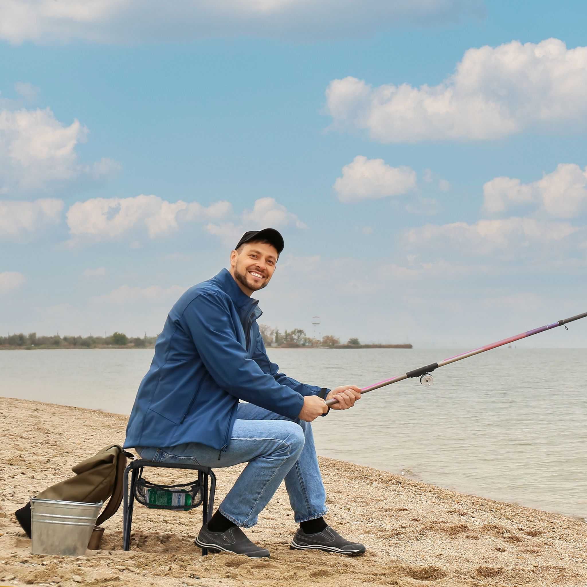 Krzesło turystyczne bez oparcia Relaxdays krzesło kampingowe czarny