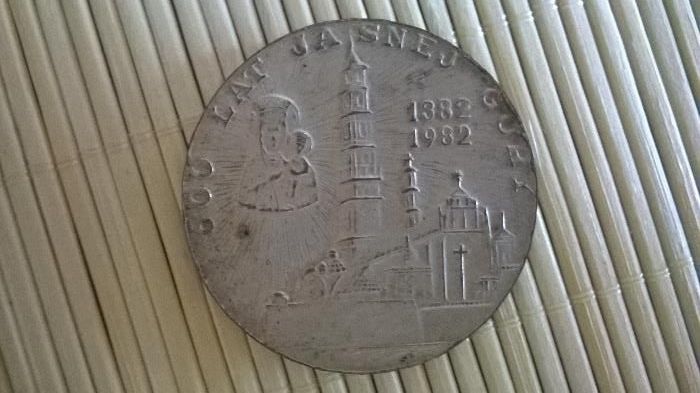 munizmat /medal pamiątkowy 600 lat jasnej góry 1382/1982