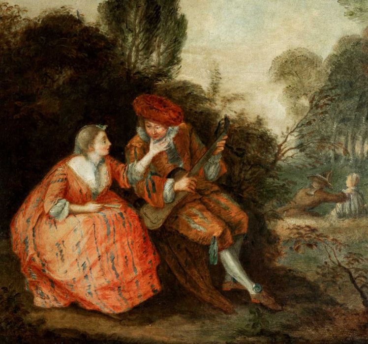 Pintura amor Romantismo Escola Watteau | século XIX