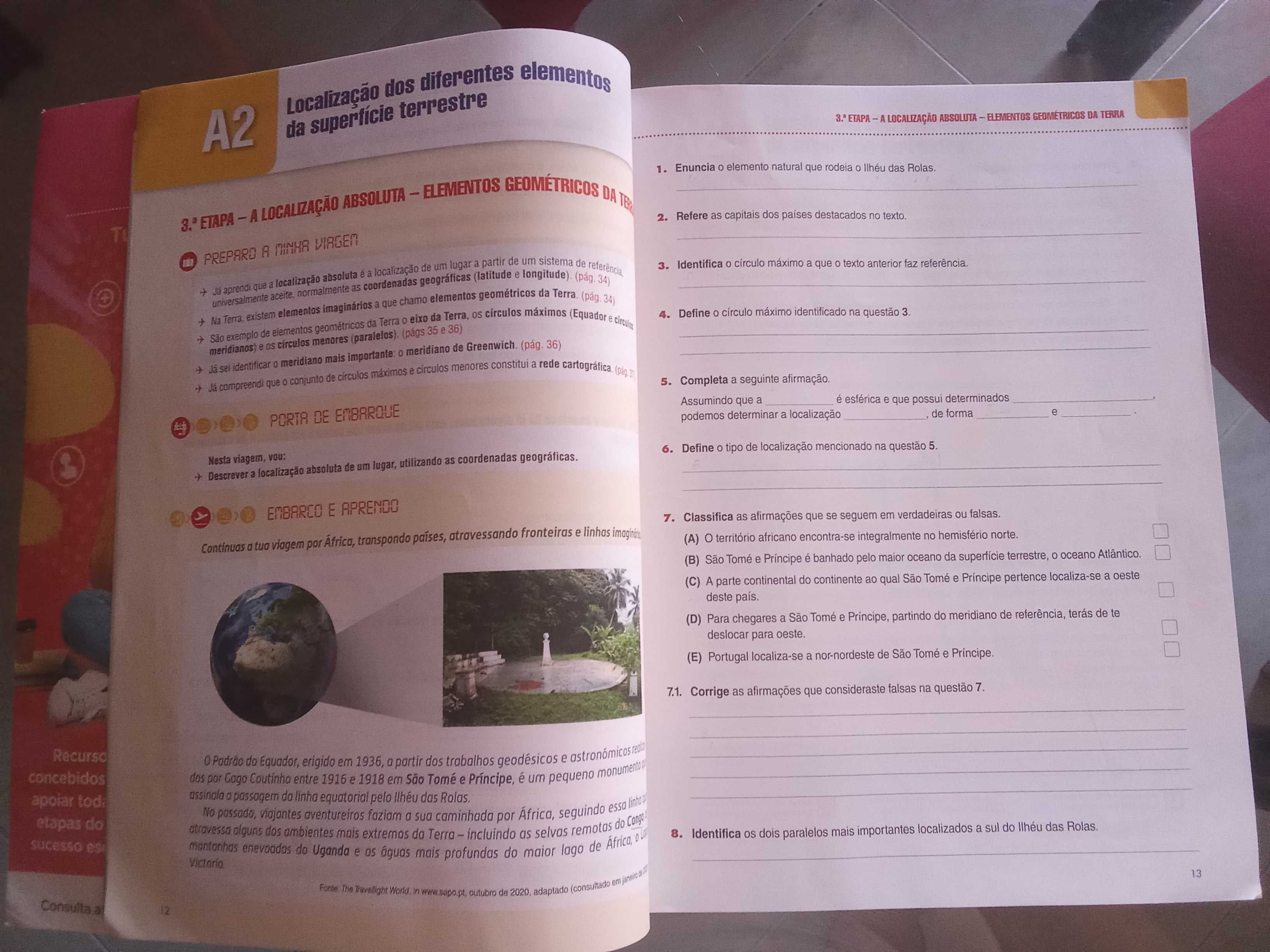 Caderno de Actividades 7º Ano