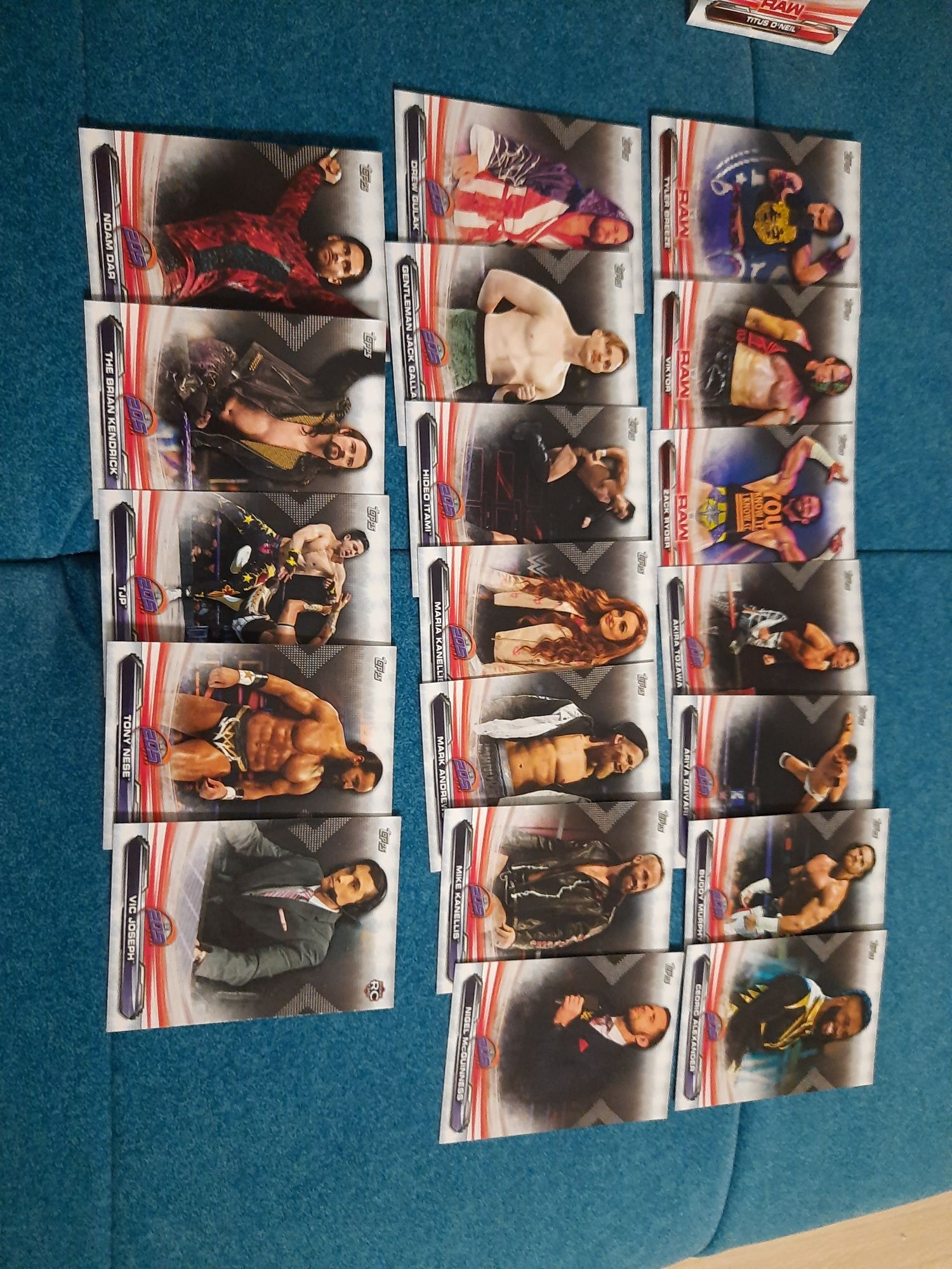 Wwe karty topps 86 sztuk