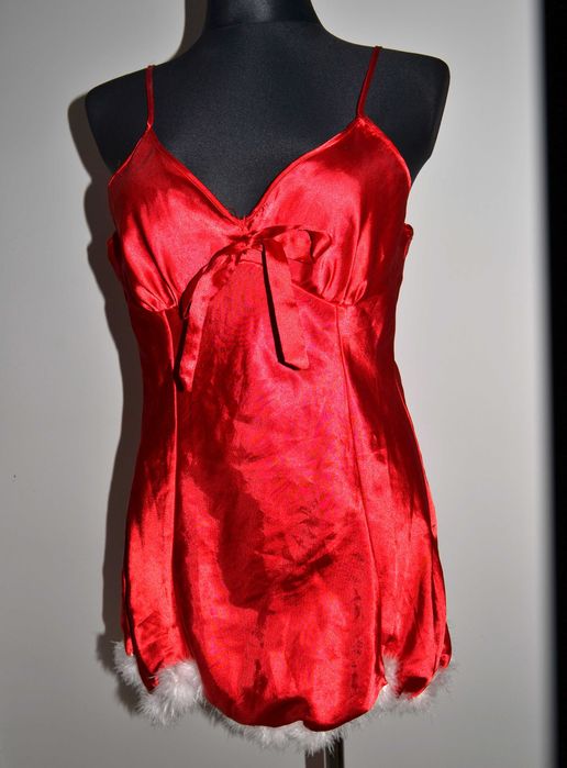 świąteczna sukienka Mikołajki śnieżynki strój kostium L/XL