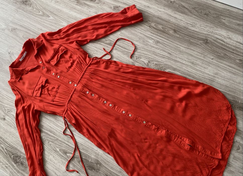 Czerwona sukienka Sinsay m wiskoza