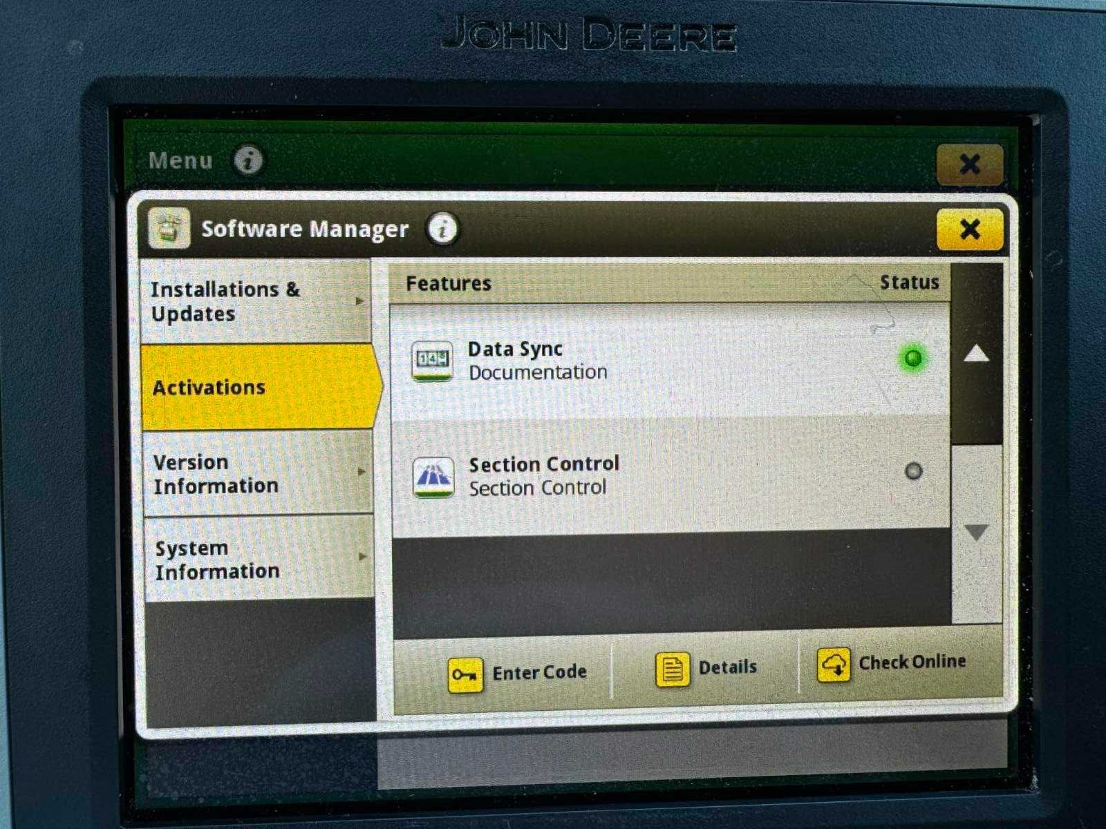 Монитор GPS агронавигатор John Deere 4240 SF1 аutotrek