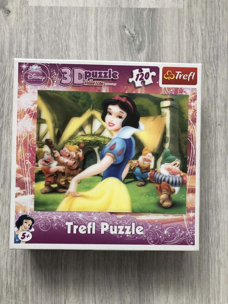 Puzzle 3D Krolewna Śnieżka, 120 elementów.