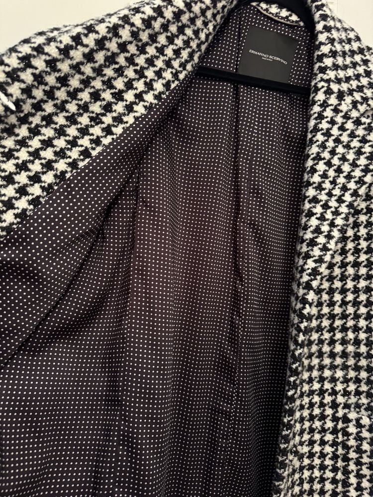 Пальто Ermanno Scervino, під пасок, в гусячу лапку, нове!