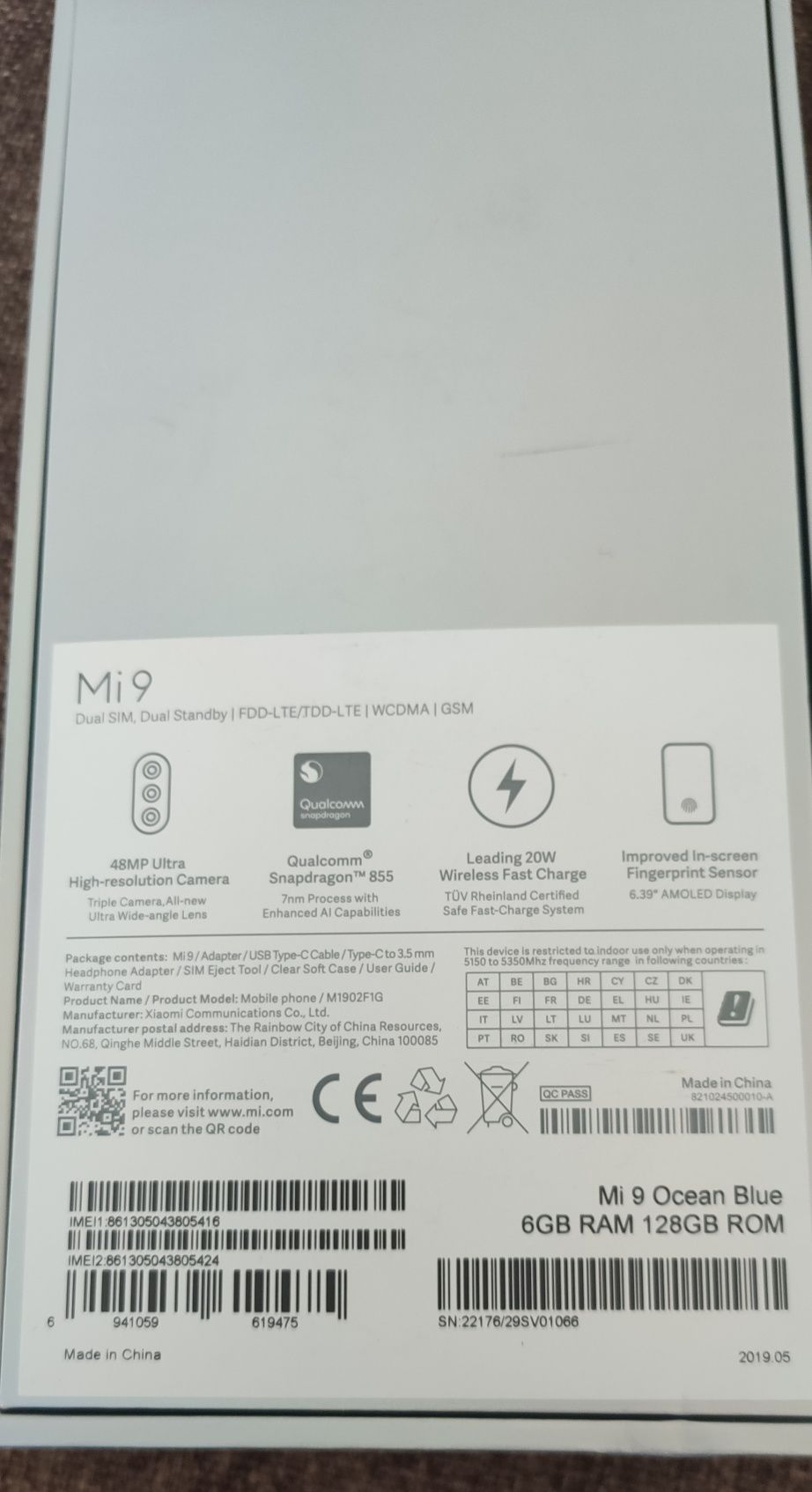 Xiaomi mi 9 6/128 в ідеальному стані