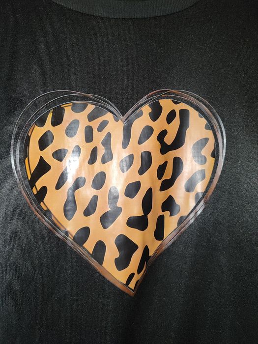 Nowa bluza panterkowe serce SHEIN rozm. 3 XL