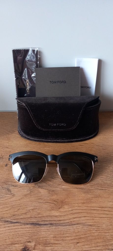 TOM FORD PREMIUM NOWE Polaryzacja oryginalne okulary przeciwsłoneczne