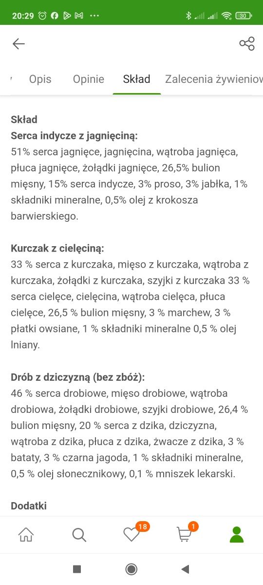 Lukullus Junior 400g jagnięcina + serca indycze