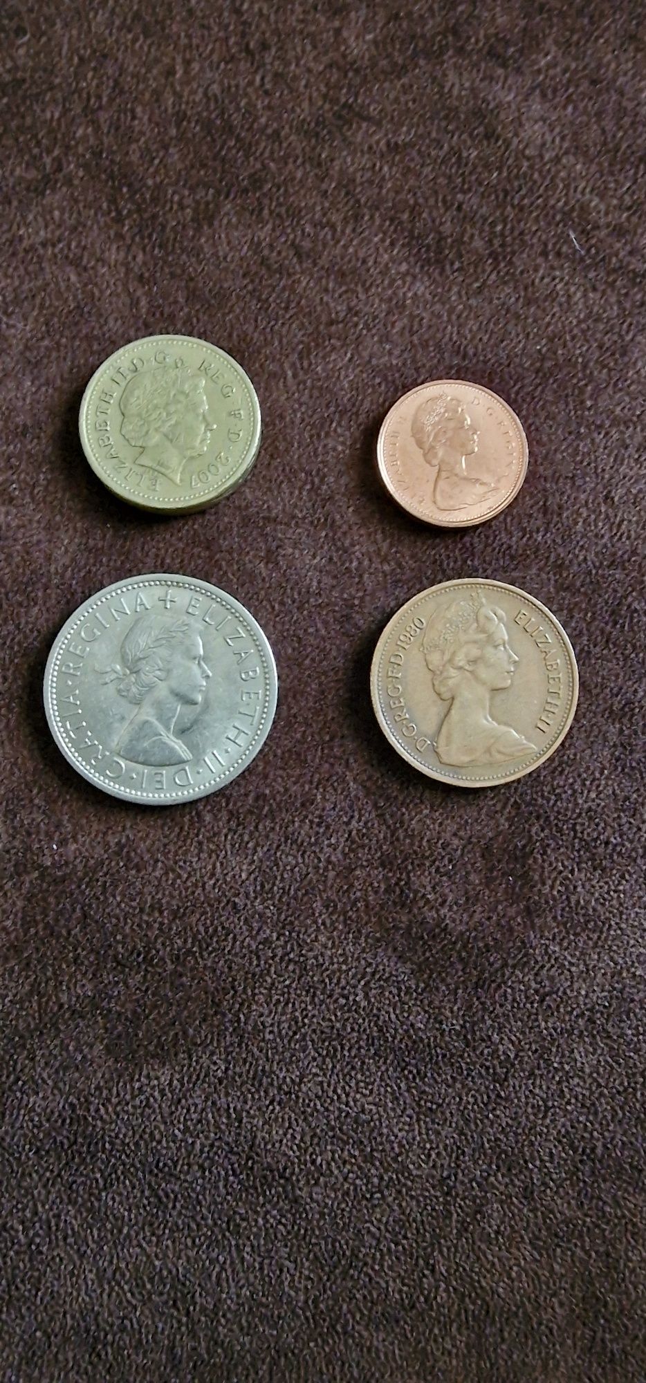 Lote de 4 moedas