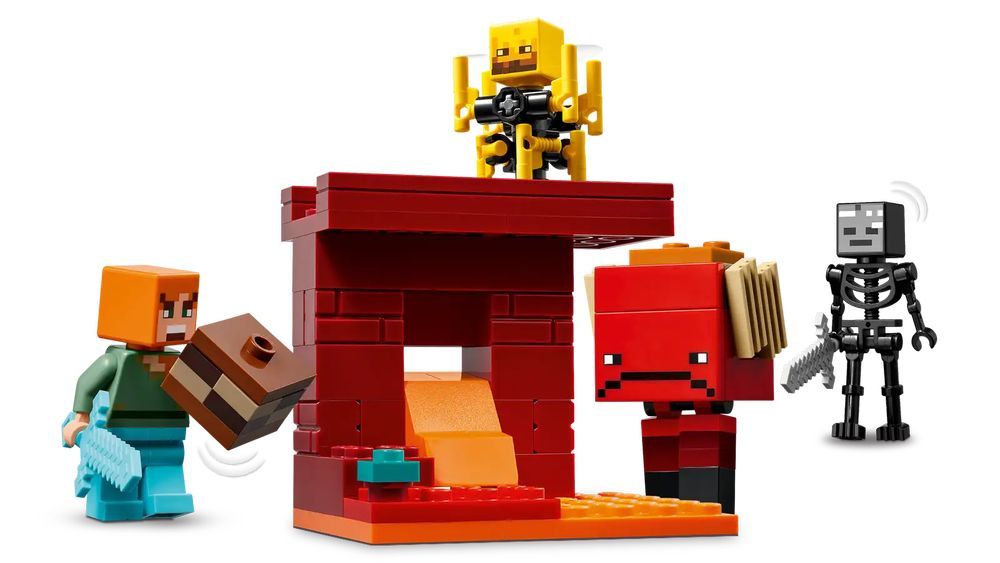 Klocki Lego Minecraft Bitwa na moście Netheru dla dzieci 6+